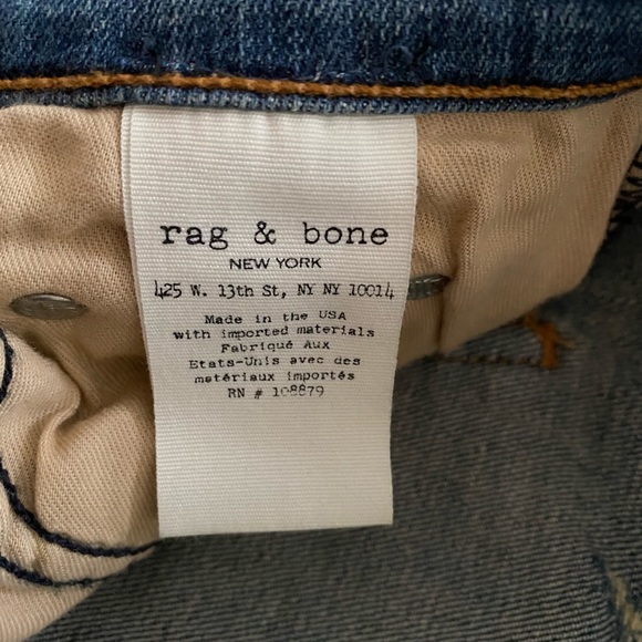 Rag and Bone/Jean skinny Jeans, color:”Destroyed” sz 25 - Picture 6 of 10
